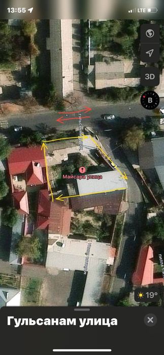 М.Улугбек тумани гулсанам ку́ча (ттз)да 7 сотих 8 хона СОТИЛАДИ