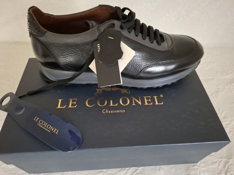 Pantofi piele naturală ultrafină "LE COLONEL"
