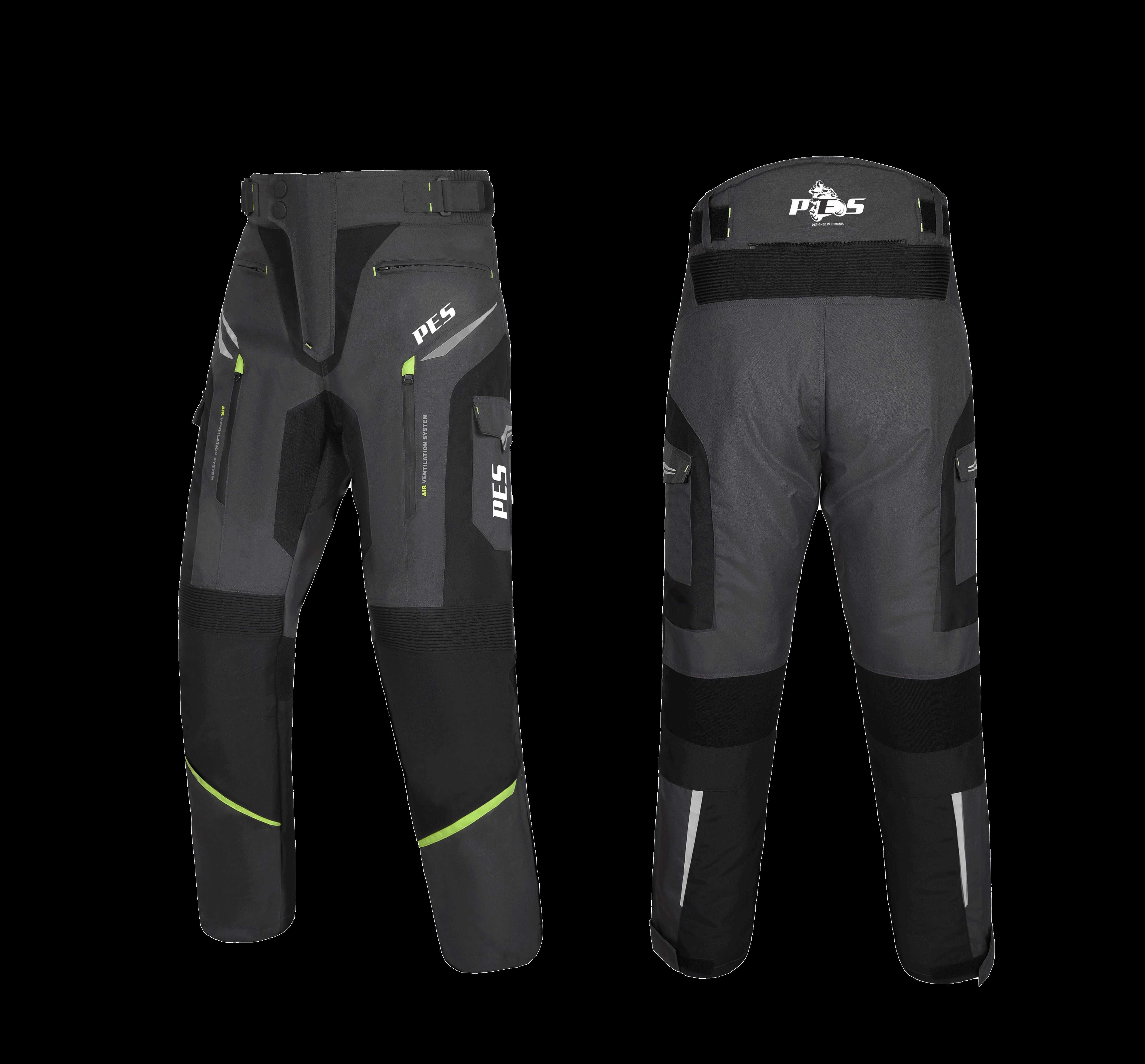 Pantaloni Moto PES 4 sezoane, protectii level 2 incluse, mesada iarna