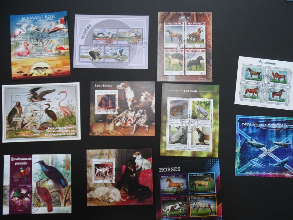 50 colite stampilate , timbre tematice Fauna/Animale (Lot 3104)