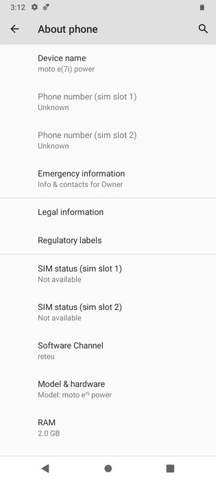 Motorola e7i power