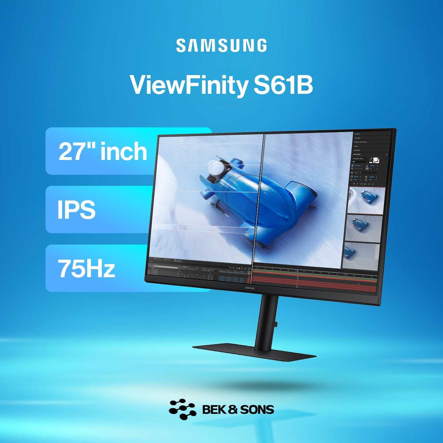 Samsung 27" S27B612EQC 2K