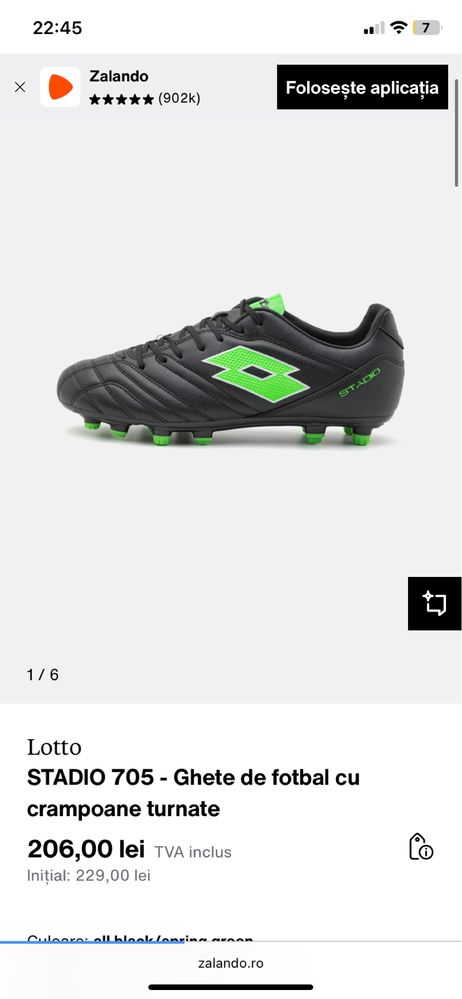 Lotto solista (brand) papuci fotbal