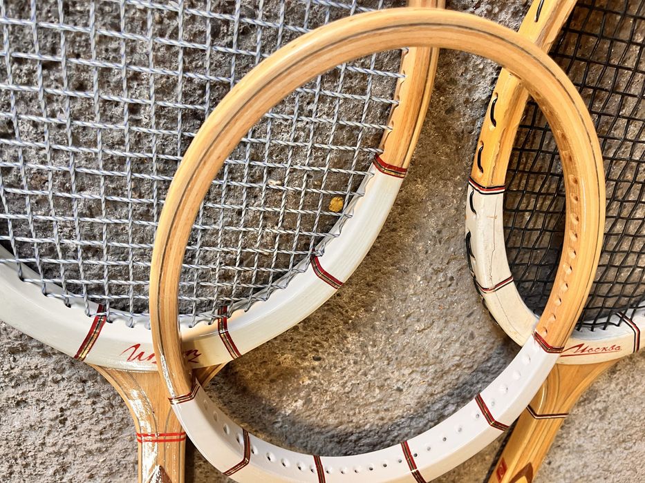 Ретро дървени тенис ракети – колекционерски модели Union / Aurora