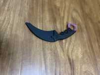 Vand cutit Karambit mov