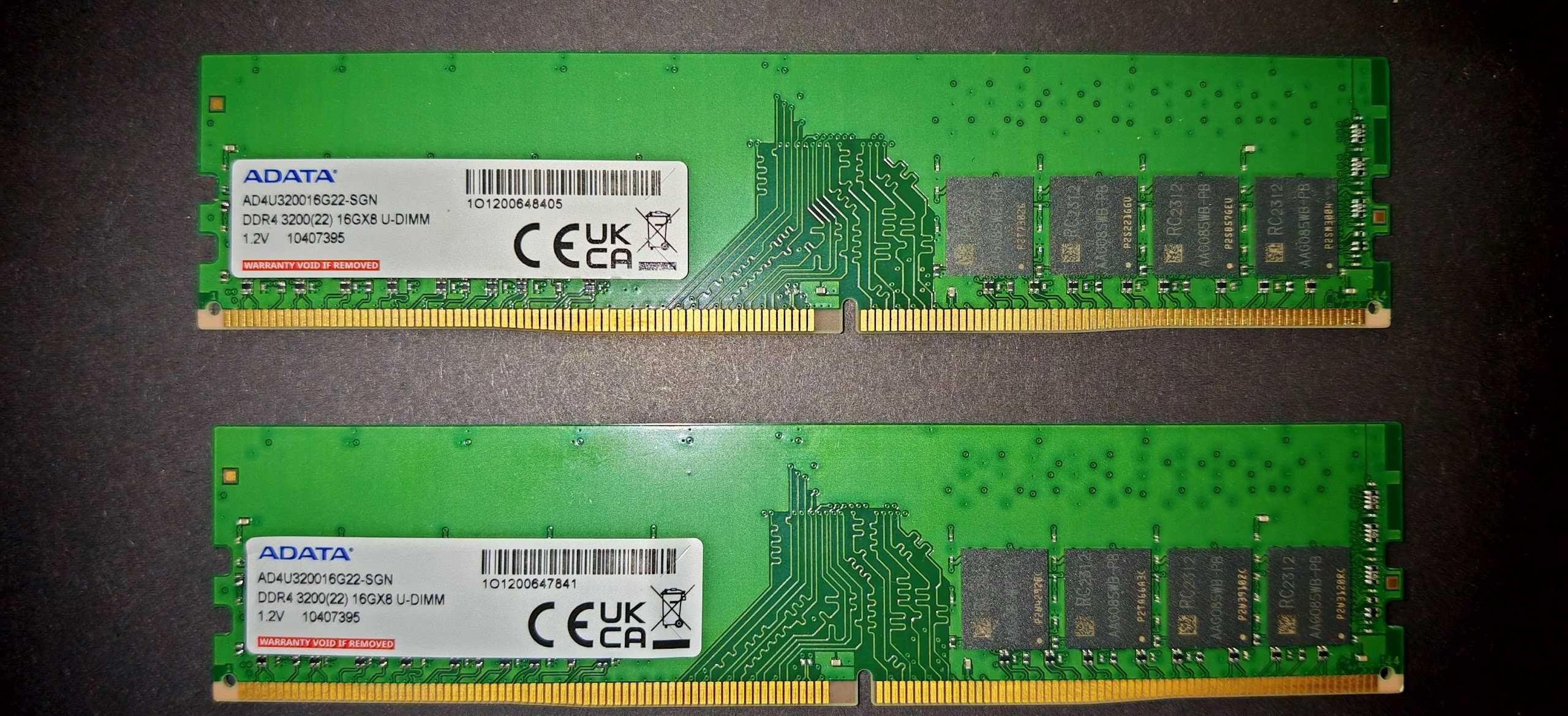 Продавам Нова Рам Памет 32GB DDR4 2x16GB 3200Mhz ADATA