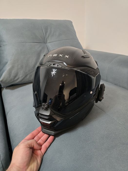 Casca NEXX carbon, cu intercom inclus, marime M