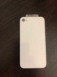 Крышка на Айфон-4  новая.цвет белый!