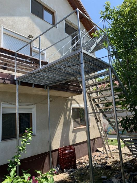 Confectionam scarii metalice zincate exterioare și pentru incendii , p