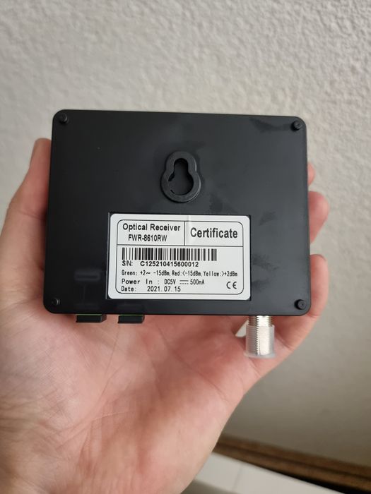 Receptor Optic FTTH/CATV, Fwr-8610 Rw