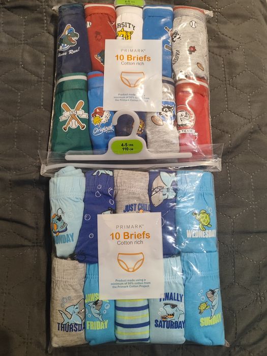 20 броя нови слипове на Primark 110см