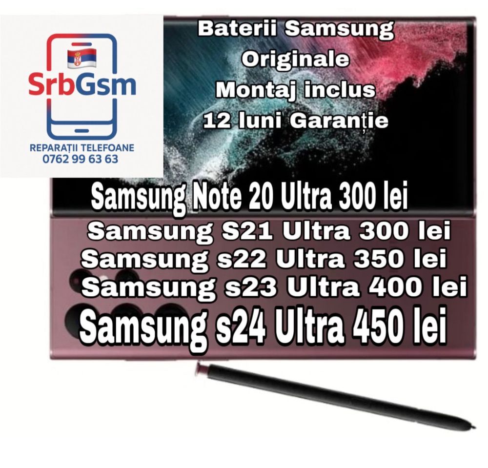 Baterie Samsung s24 Ultra , originala, 12 luni garantie
