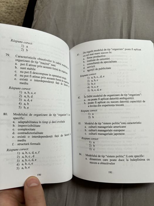 culegere teste grila Management