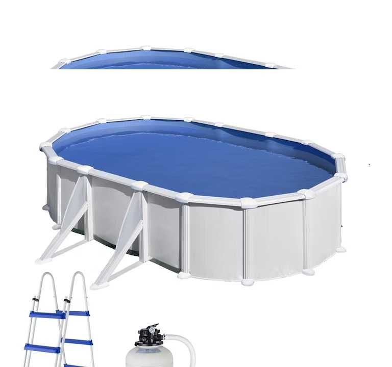 Piscina PONTAQUA WET cu pereti metalici, 5 x 3 x 1.2m,noua si completa