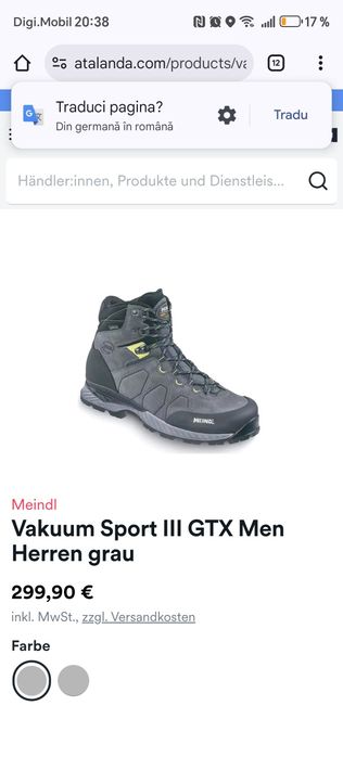 Meindl Vakuum Sport III GTX 44