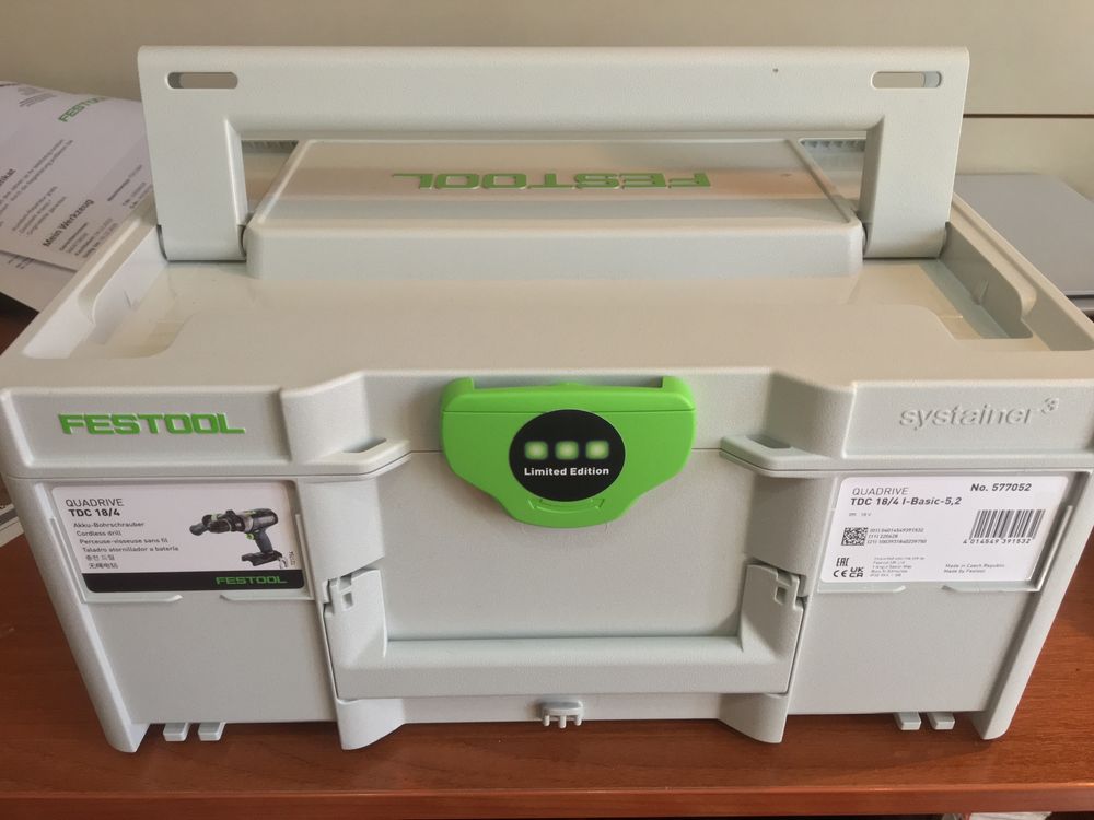 Аккумуляторная дрель-шуруповёрт FESTOOL QUADRIVE TDC 18/4 I-Basic
