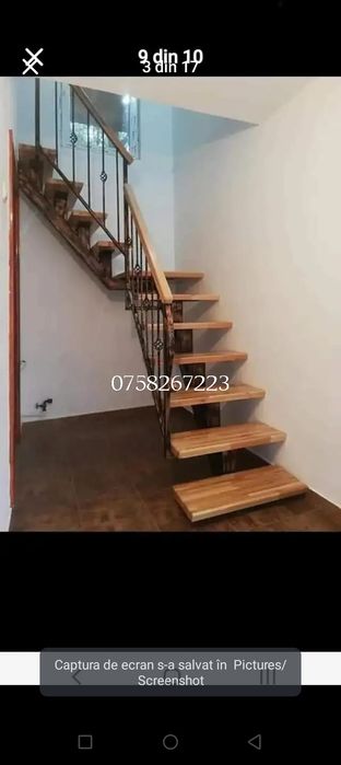 Scara interioara la comanda pe vang central