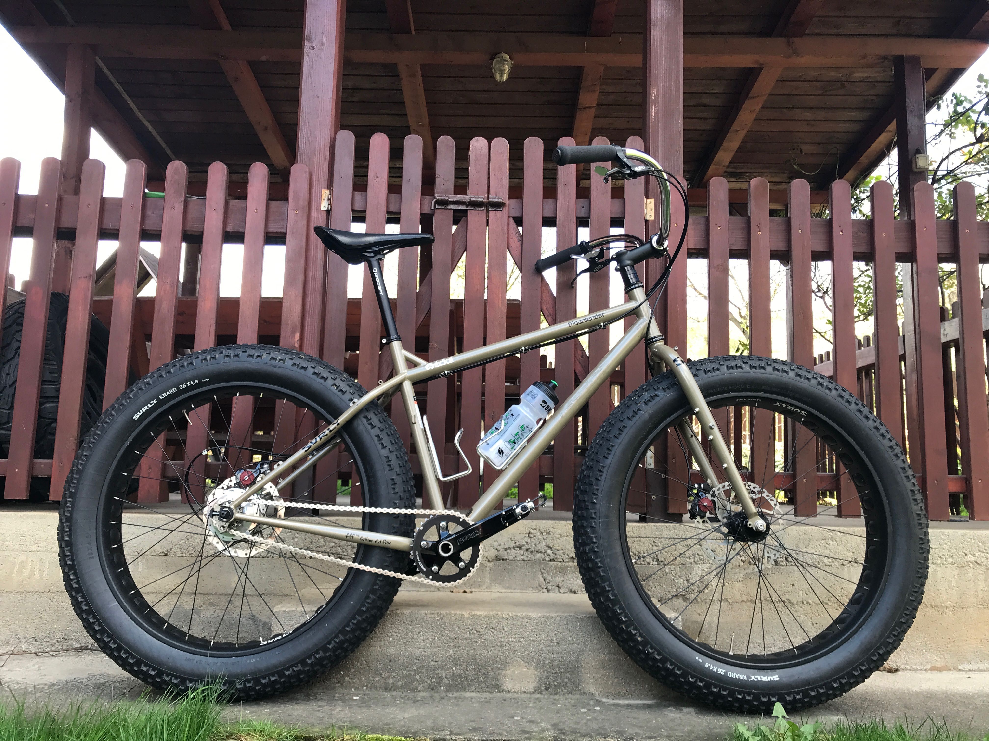 Surly Moonlander, Rohloff Brooks Cinq, Bikepacking Touring Fatbike Fat