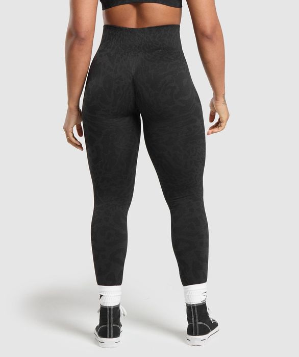 Adapt Safari Seamless Leggings-Black/Asphalt Grey