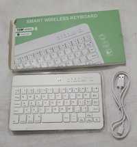 2in1 tastatură Bluetooth wireless - alb