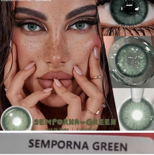 Едногодишни Цветни контактни лещи без диоптър