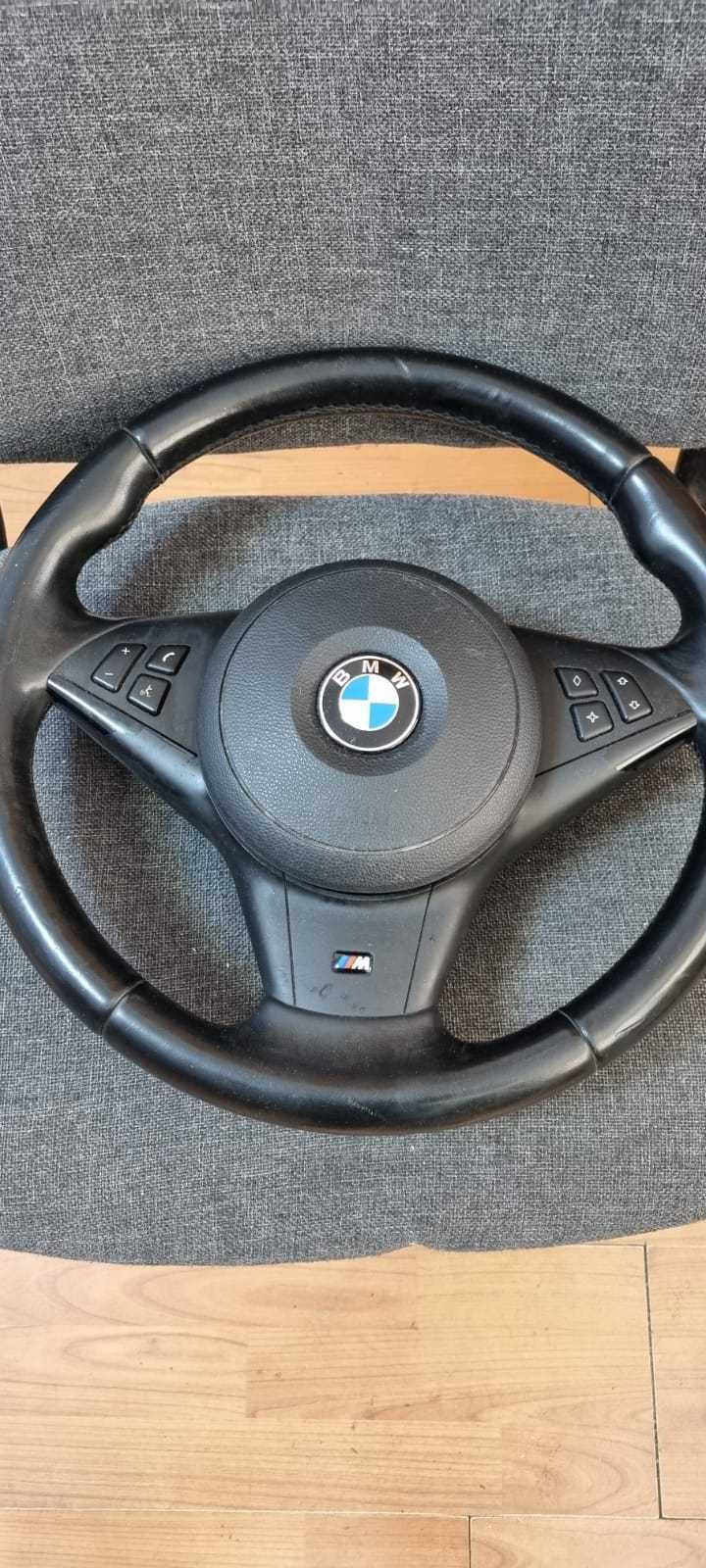 Volan cu airbag M pachet BMW seria 5 E60 E61 model cheie cartela