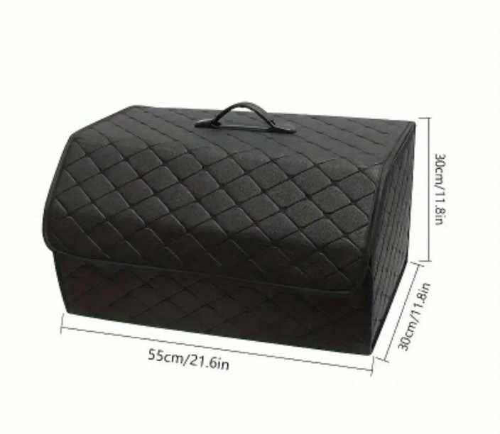 Сгъваема кожена кутия органайзер за багажник на кола