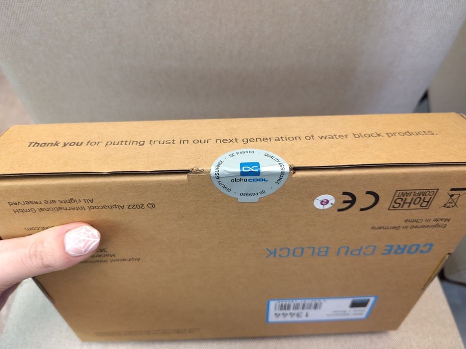 Воден блок за процесор Alphacool Core 1 CPU Waterblock Silver нов