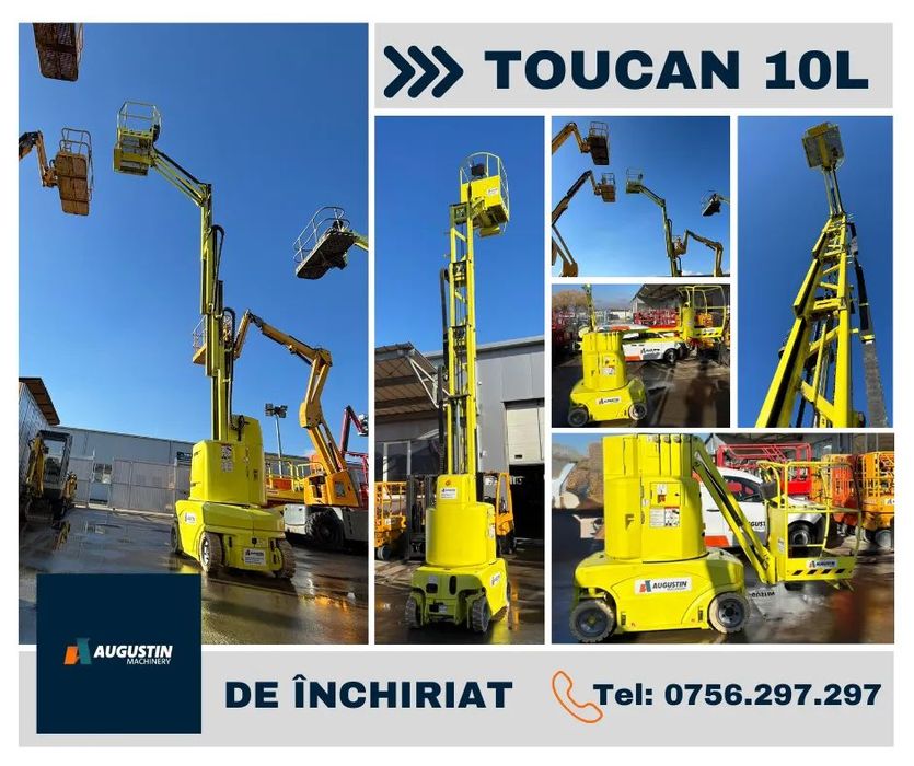 JLG Toucan nacela cu catarg vertical