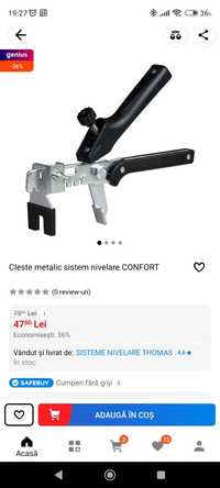 Cleste metalic sistem nivelare CONFORT