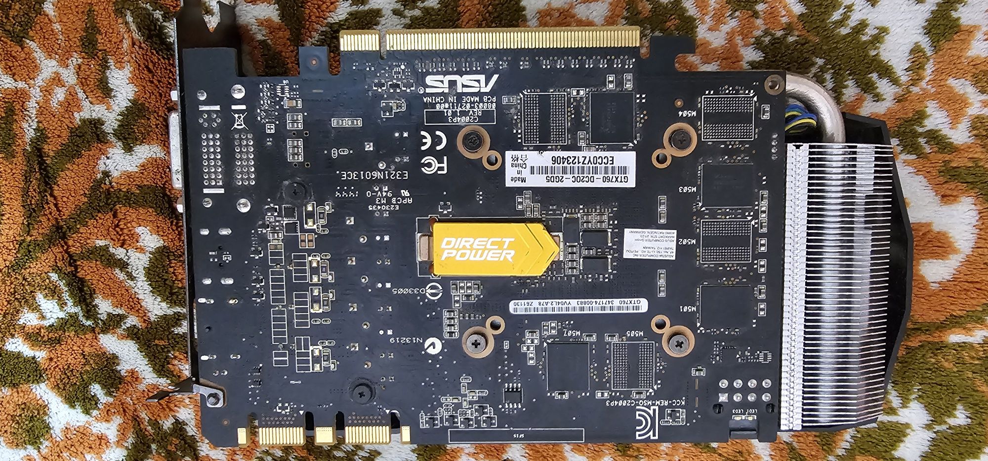 Placa video ASUS GTX 760 DirectCU II OC 2GB GDDR5 256-bit 170 ron