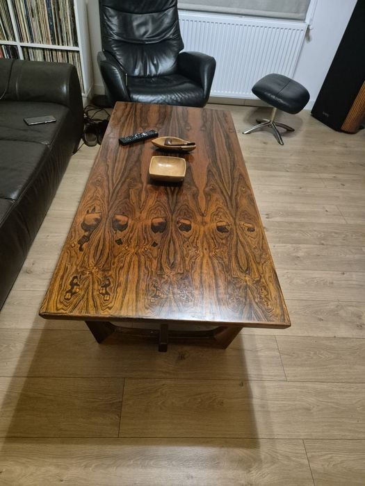 Măsuță cafea palisandru rosewood mid century