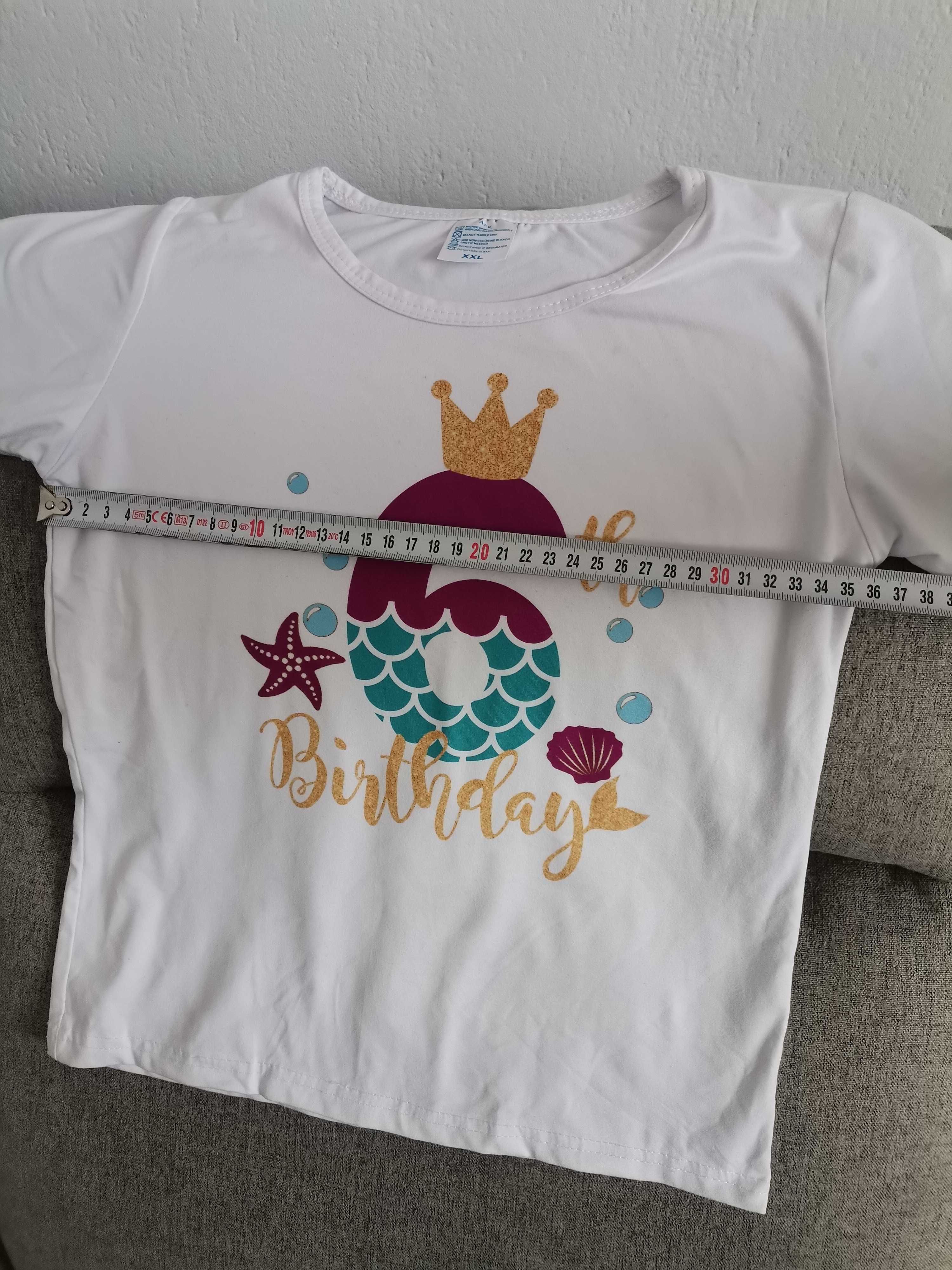 Тениска за 6 рожден ден за момиче