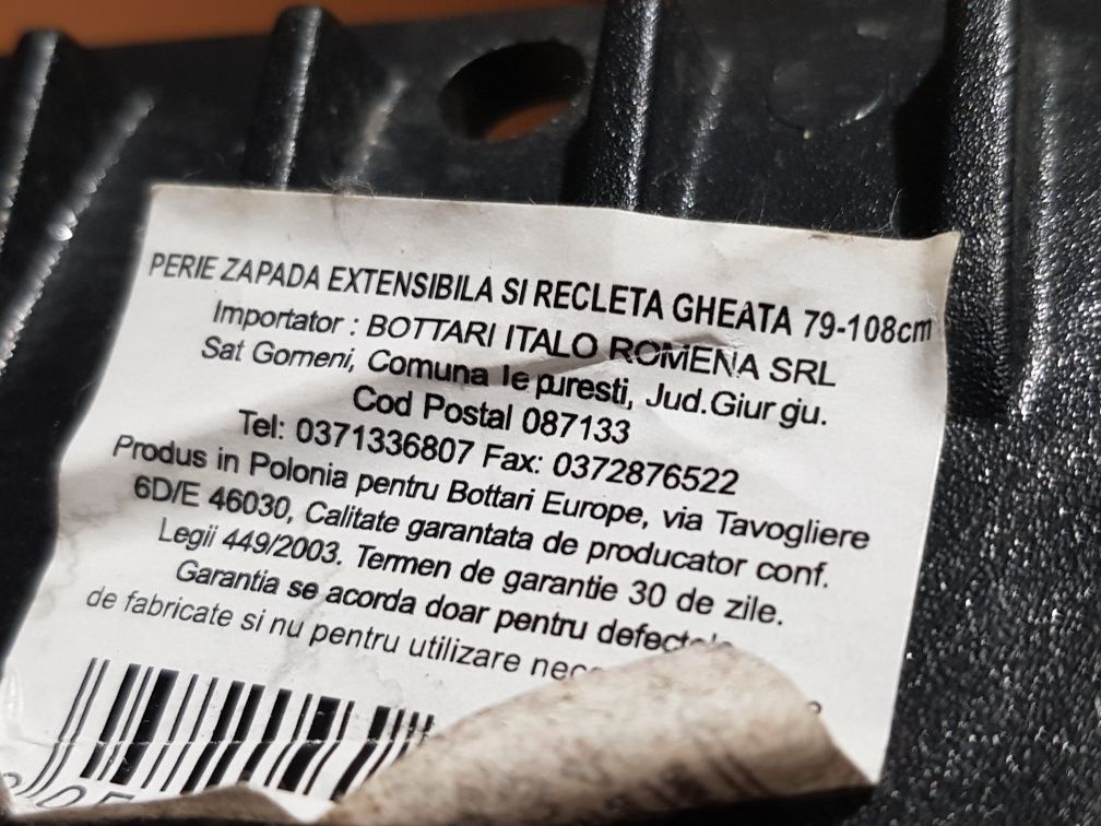 Perie zapada extensibila si recleta de gheata 78-108 cm