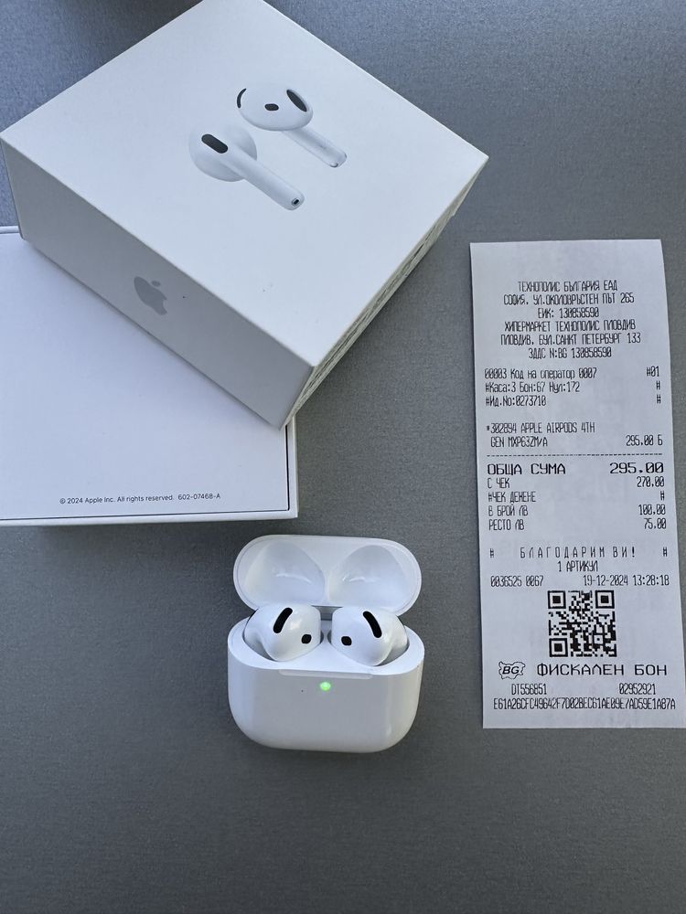 Слушалки AirPods 4th Gen