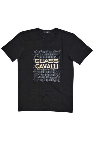 ПРОМО Roberto Cavalli Class S,М,L размер-Оригинална черна тениска