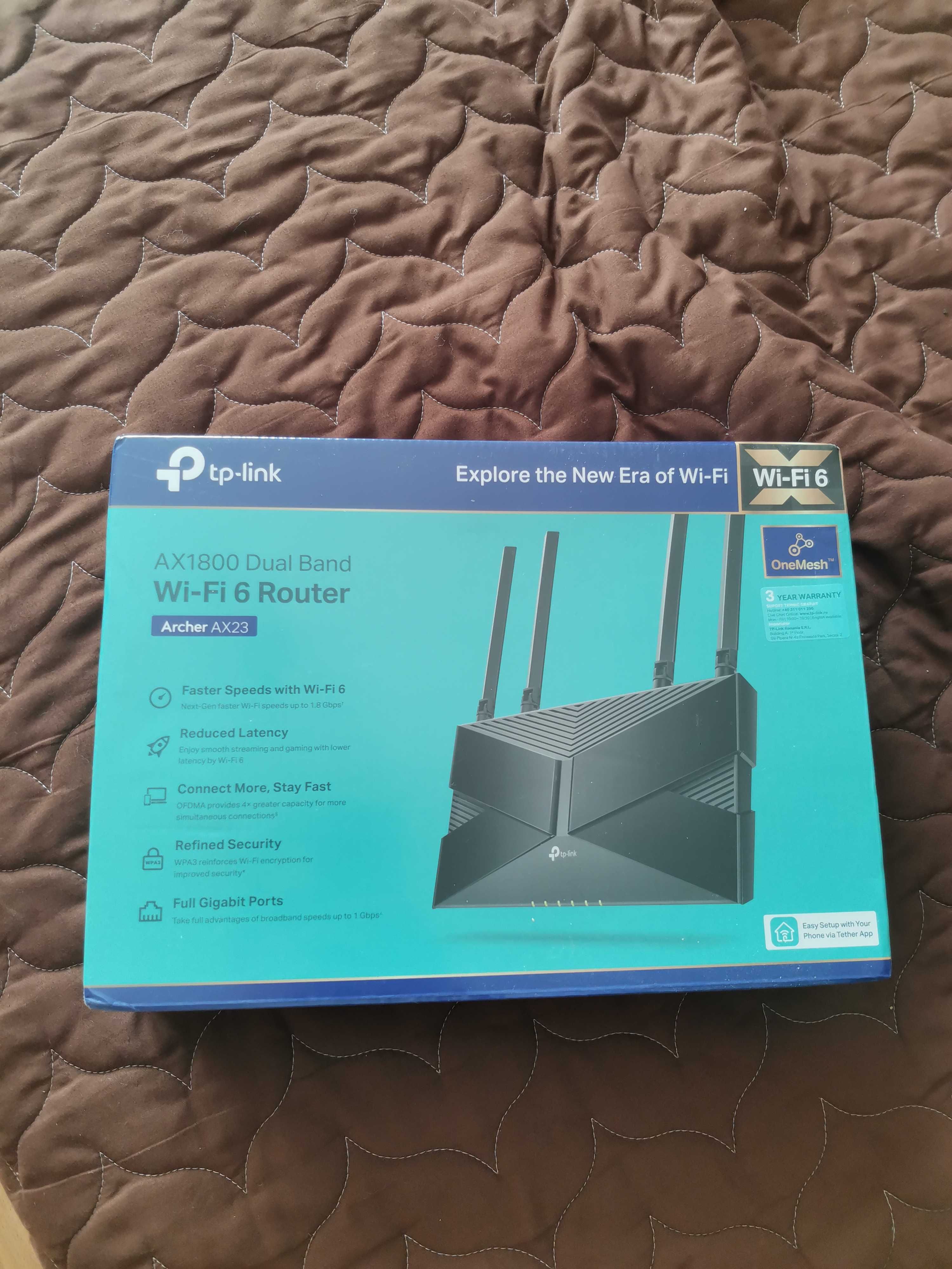 Archer AX23 AX1800 двулентов Wi-Fi 6 рутер НОВ