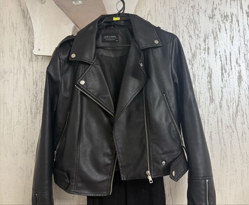 Кожено яке LCW kiki черно