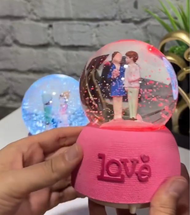 Сувенир музыкальный стеклянный водяной снежный шар