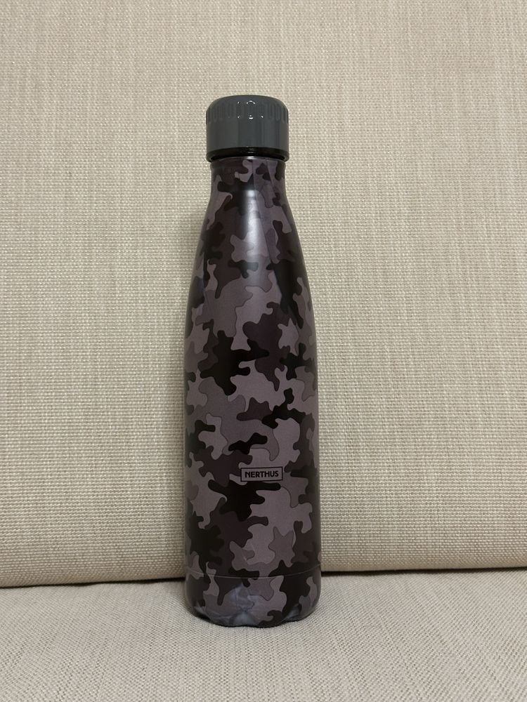 Термос Nerthus - Черен камуфлаж, 500 ml