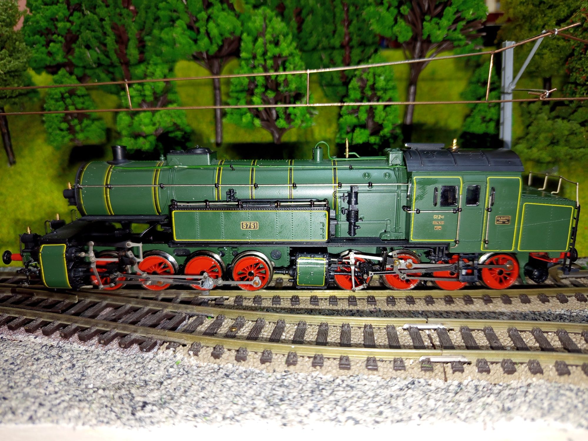 Locomotiva cu aburi HO BR 96 Mallet Rivarossi trenulețe diorama