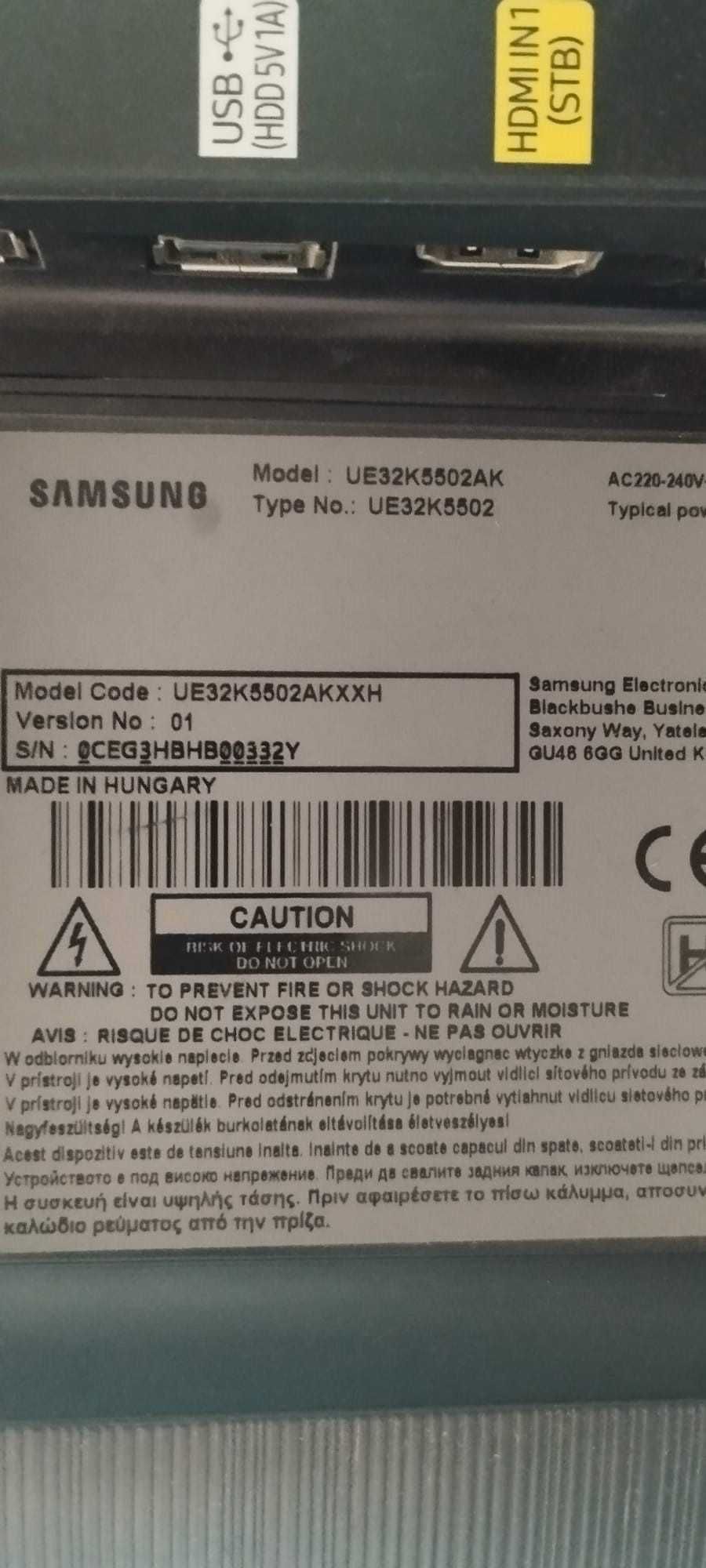 TV Smart Samsung, model UE32K5502AK si Telefunken non smart pt piese