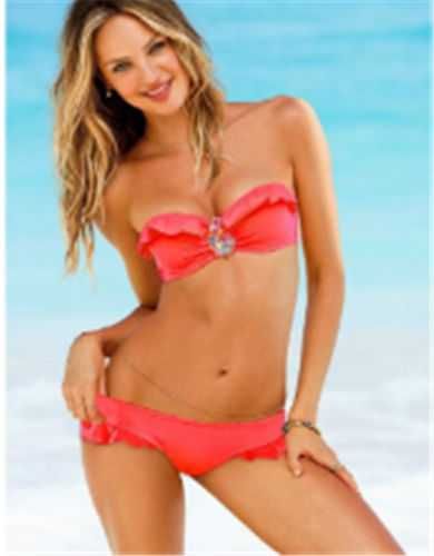 Дамски бански с брошка