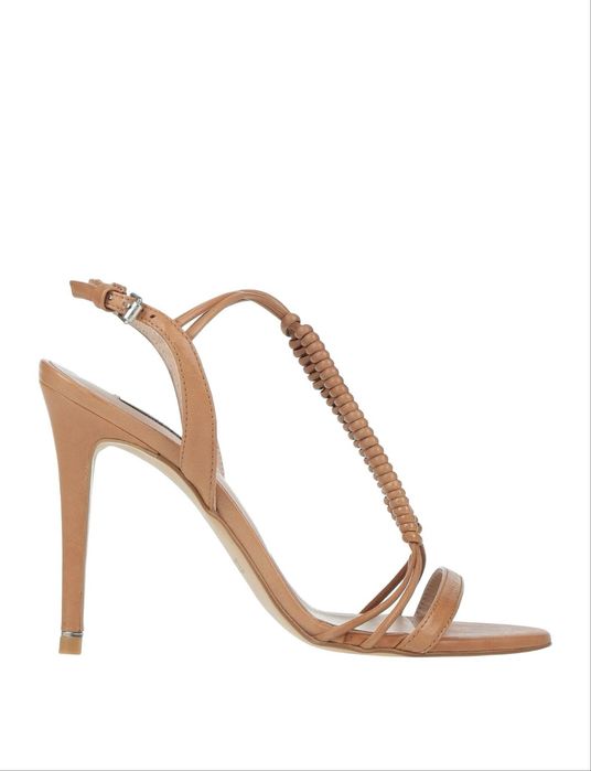 Sandale din piele naturala, culoare camel, marimea 39