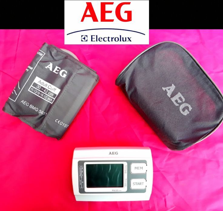 TENSIOMETRU de brat AEG ecran mare LCD 2X60 Memorii NOU - 120 Lei