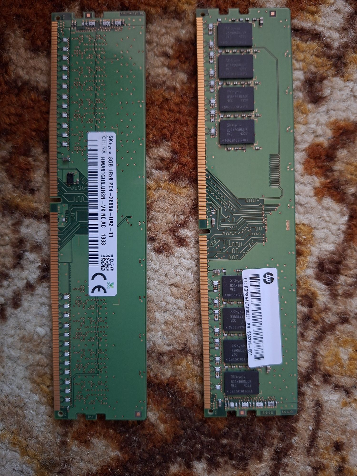 HP DDR4 ram 2x8GB