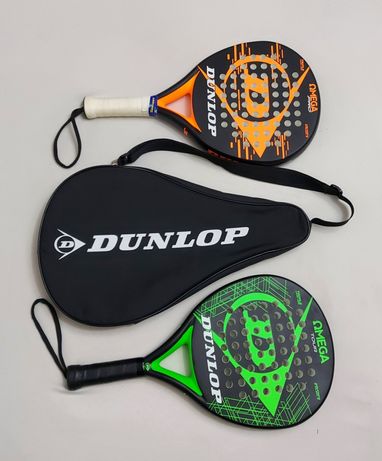 Racheta tenis padel DUNLOP Omega Pro Green & Pro Orange, husa Dunlop