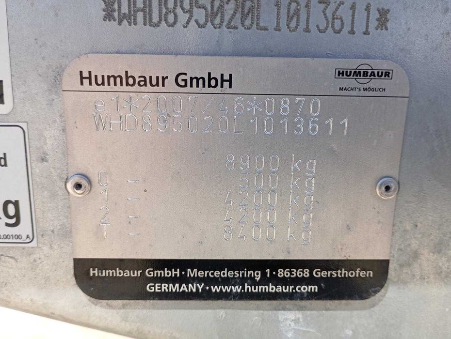 Remorcă platformă Humbaur E12007 nou