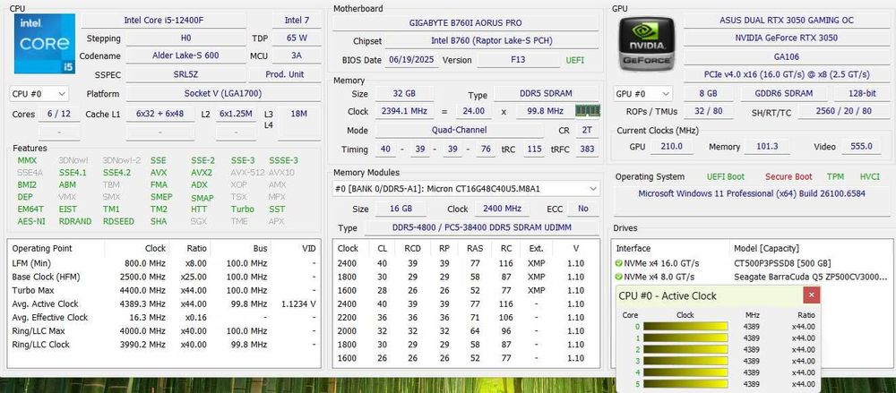 PC Gaming i5 12400F DDR5 RTX 3050 8GB SSD NVME Mini PC SFX ITX