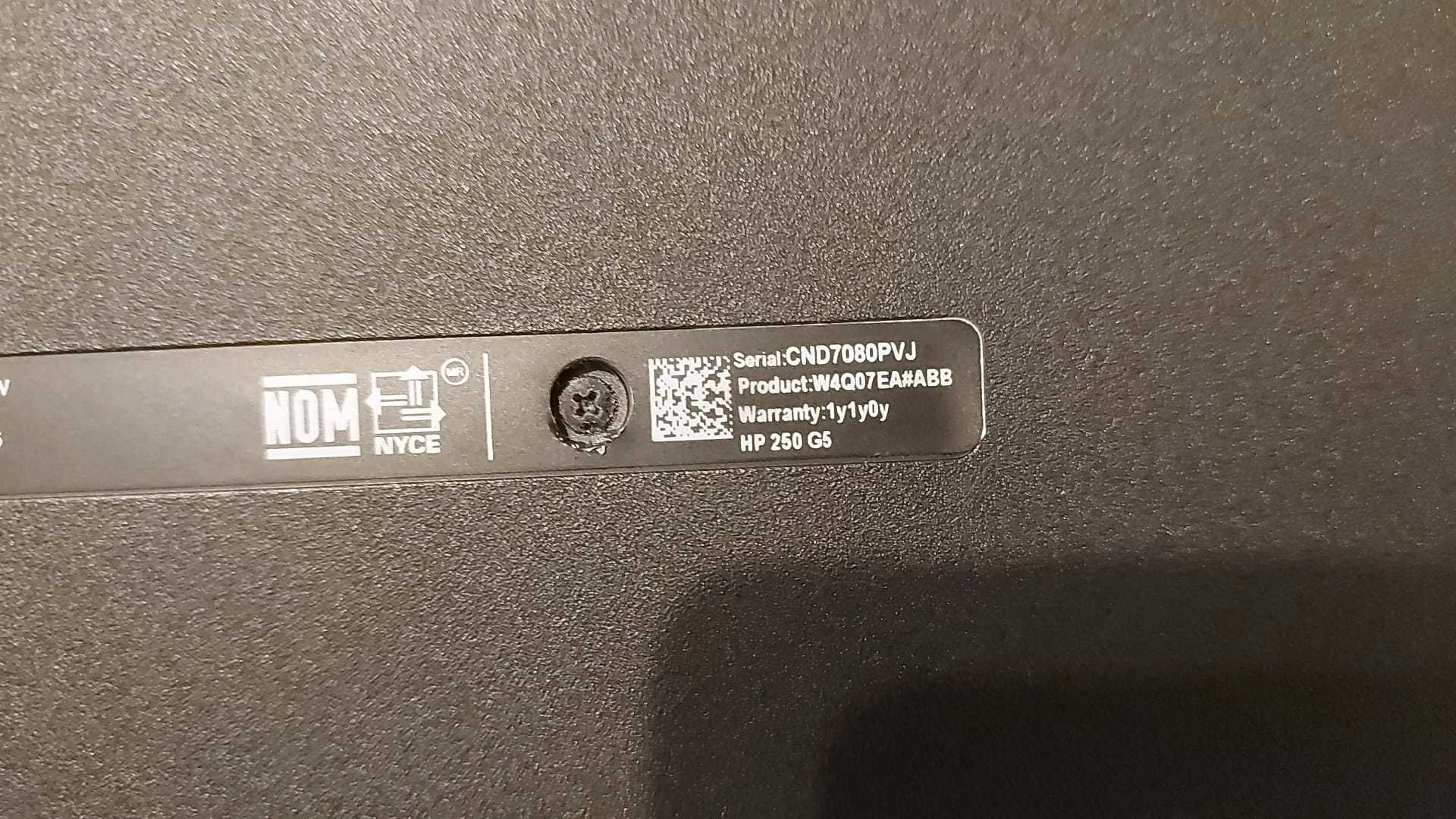 Laptop  HP 250 G5, Intel i5, Ram 16 Gb ,  Ssd 256 Gb